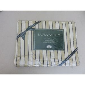 Sealed Vintage Laura Ashley Twin Fitted Sheet stripe pattern for Grand Paisley 5